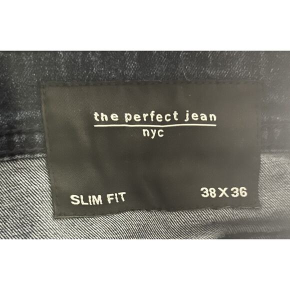 NWT The Perfect Jean Men’s Blue NWT 38 X 36 Slim Fit - Picture 3 of 4